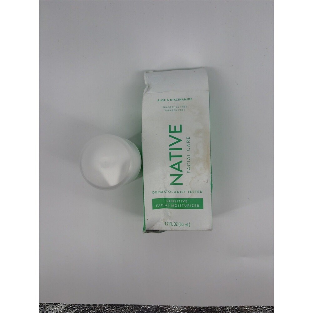 NIB Native Aloe & Vitamin B3 Niacinamide Sensitive Facial Moisturizer 1.7 fl oz - Picture 8 of 8